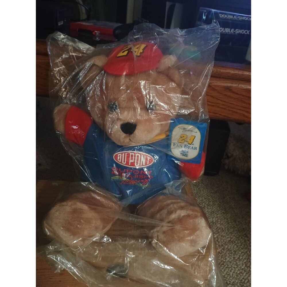 The Hamilton Collection NASCAR #24 Jeff Gordon DuPont Plush Bear 16”